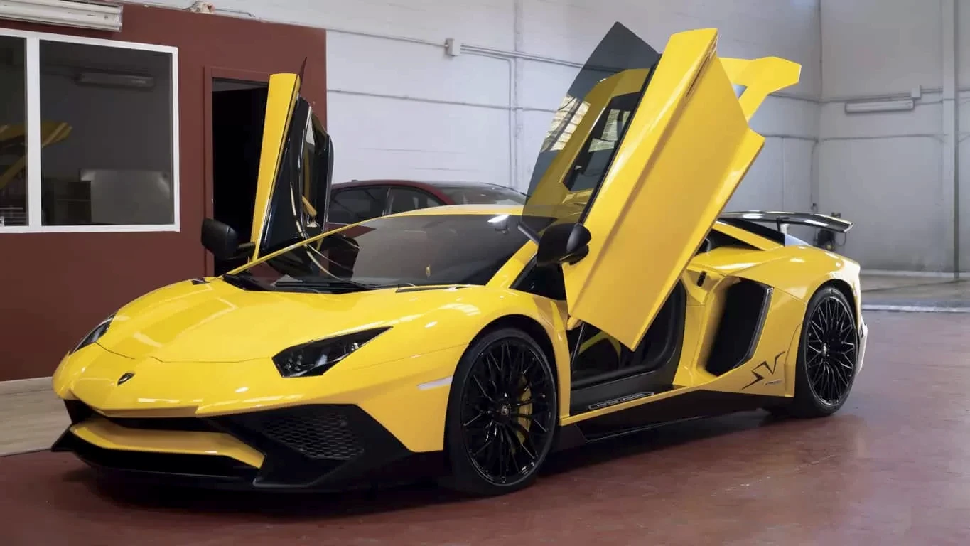 lamborghini aventador sv detail park