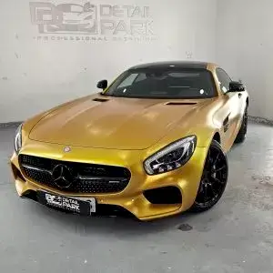 Transformación Total: Vinilo Mercedes GT en Yellow Satin Energetic